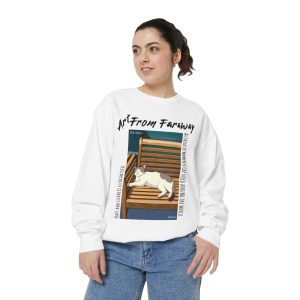 Unisex Garment-Dyed Sweatshirt #ChillLikeACat