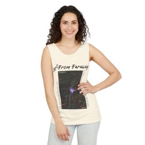 Unisex Garment-Dyed Tank Top #SolitudeInBloom
