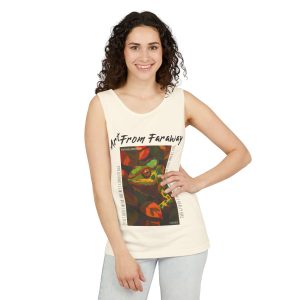 Unisex Garment-Dyed Tank Top #MyChameleonMoodToday is Orange