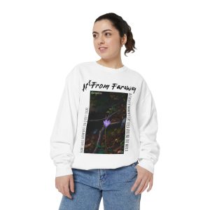 Unisex Garment-Dyed Sweatshirt #SolitudeInBloom