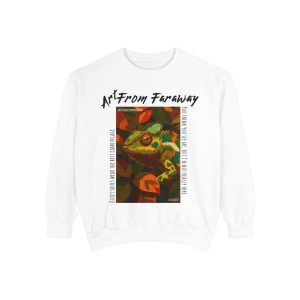 Unisex Garment-Dyed Sweatshirt #MyChameleonMoodToday is Orange