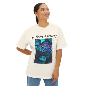 Unisex Oversized Boxy Tee #MyChameleonMoodToday is Violet